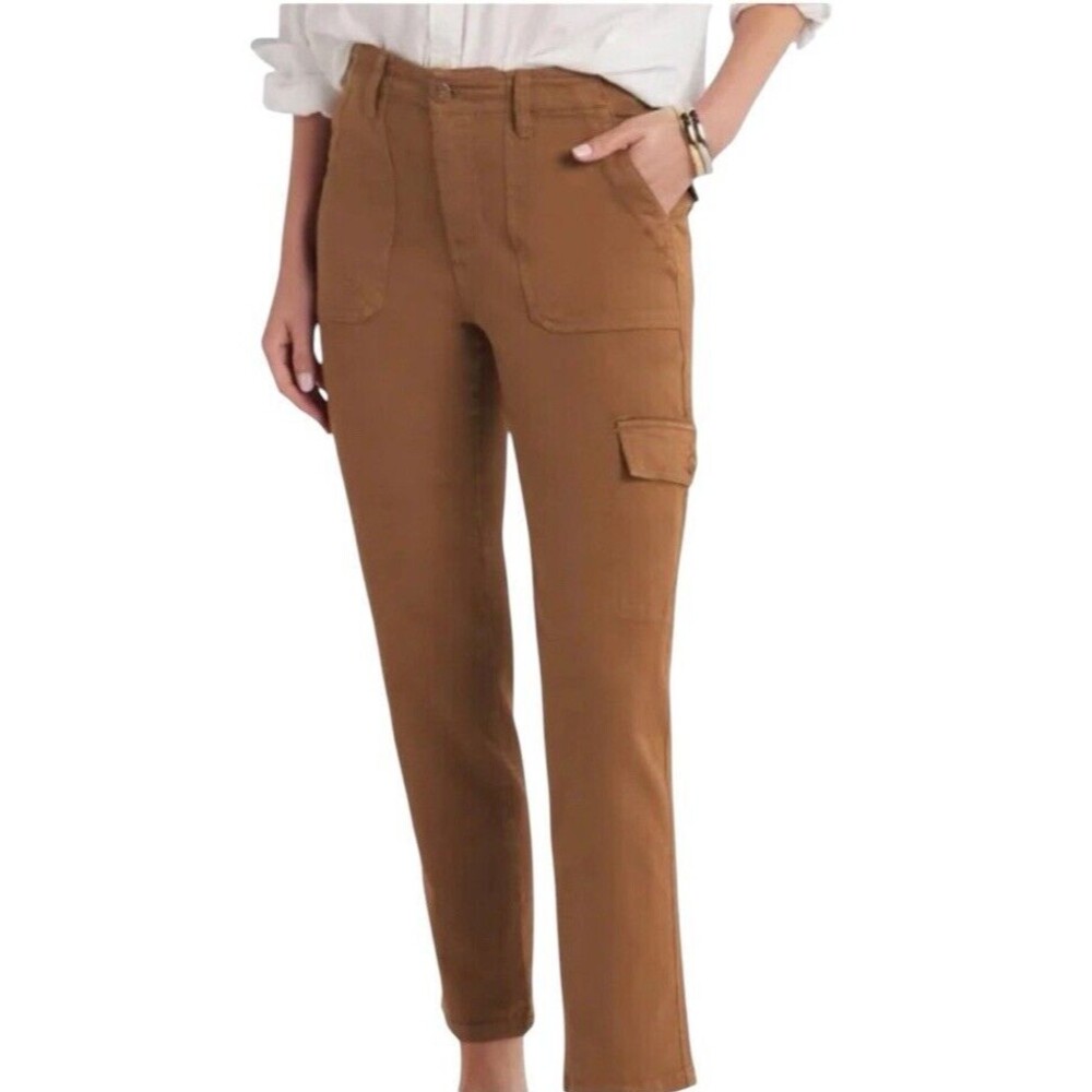 Kut From The Kloth Women’s Cargo ankle straight leg Pants stretchy New Size 8